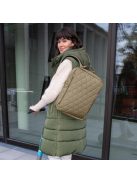 Reisenthel classic backpack M zöld steppelt női hátizsák