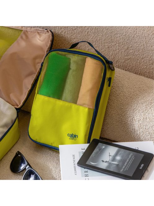Cabinzero Lux Packing Cube M neonzöld utazási csomagoló táska