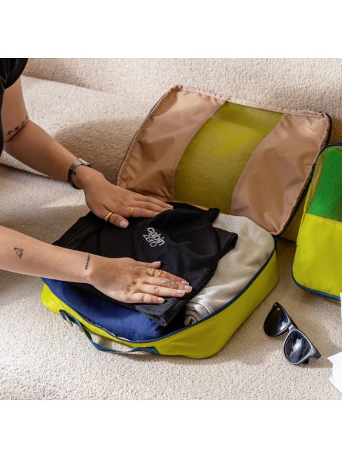 Cabinzero Lux Packing Cube L neonzöld utazási csomagoló táska