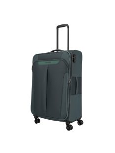 Travelite Croatia zöld 4 kerekű bővíthető nagy bőrönd