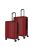Travelite Cruise bordó 4 kerekű közepes bőrönd és nagy bőrönd