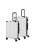 Travelite Cruise fehér 4 kerekű közepes bőrönd és nagy bőrönd