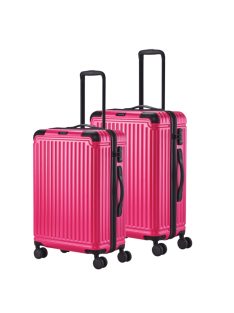   Travelite Cruise rózsaszín 4 kerekű közepes bőrönd és nagy bőrönd