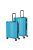 Travelite Cruise türkiz 4 kerekű közepes bőrönd és nagy bőrönd