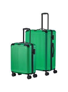   Travelite Cruise zöld 4 kerekű kabinbőrönd és nagy bőrönd