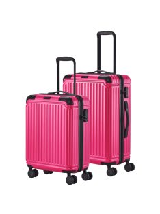   Travelite Cruise rózsaszín 4 kerekű kabinbőrönd és közepes bőrönd