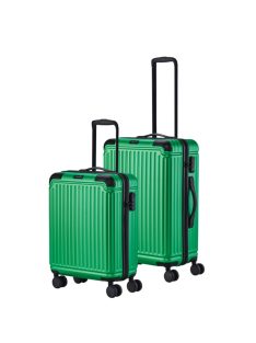   Travelite Cruise zöld 4 kerekű kabinbőrönd és közepes bőrönd