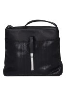 Karen Rita fekete rostbőr női kicsi oldaltáska