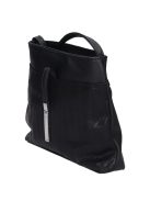 Karen Rita fekete rostbőr női kicsi oldaltáska