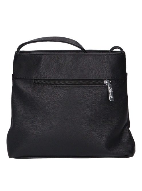 Karen Rita fekete rostbőr női kicsi oldaltáska