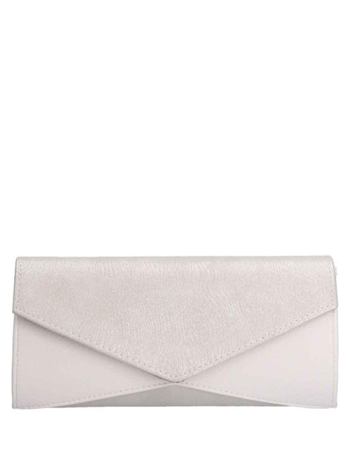 Karen Kryspina fehér-ezüst rostbőr női válltáska