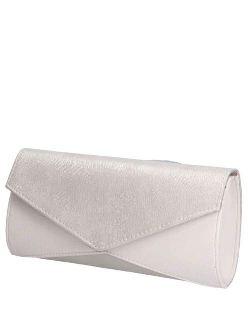 Karen Kryspina fehér-ezüst rostbőr női válltáska