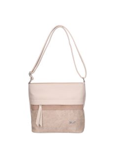 Karen Inga bézs virágos rostbőr női oldaltáska