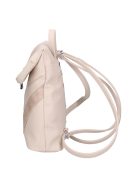 Karen Mati bézs virágos rostbőr női hátizsák