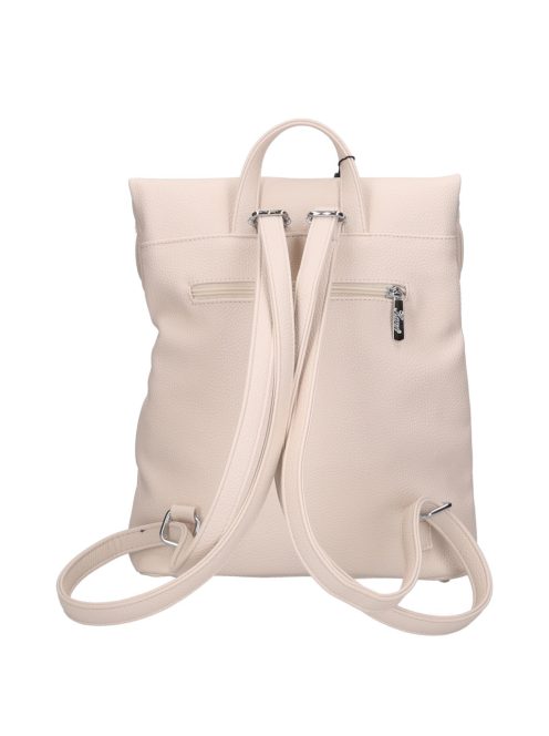 Karen Mati bézs virágos rostbőr női hátizsák