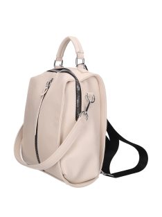   Karen Fedele bézs-fekete rostbőr női hátizsák/válltáska