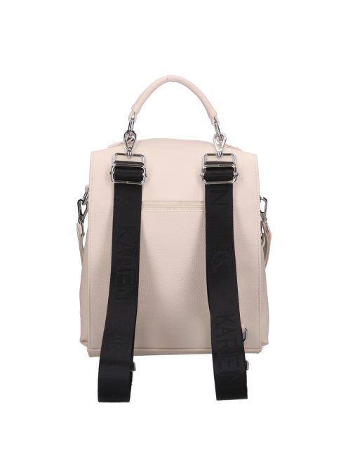 Karen Fedele bézs-fekete rostbőr női hátizsák/válltáska