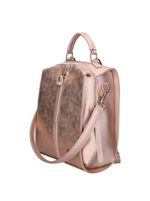 Karen Fedele rose gold rostbőr női hátizsák/válltáska
