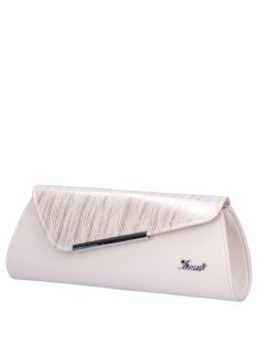 Karen Isa bézs-rose gold rostbőr női alkalmi táska