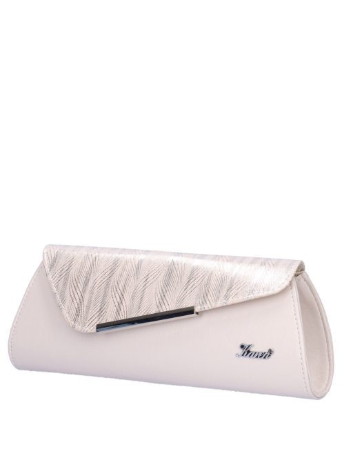 Karen Isa bézs-rose gold rostbőr női alkalmi táska