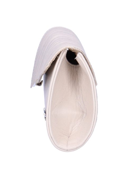 Karen Isa bézs-rose gold rostbőr női alkalmi táska