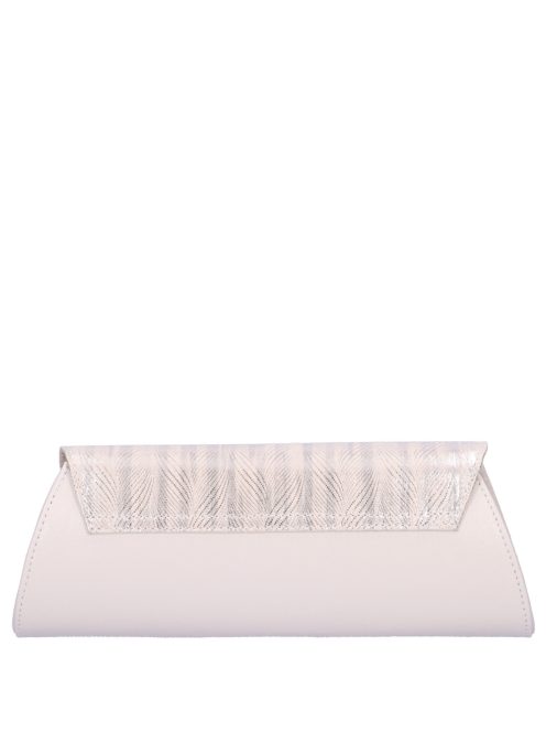 Karen Isa bézs-rose gold rostbőr női alkalmi táska