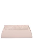 Karen Sisi bézs-drapp virágos rostbőr női alkalmi táska