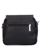Karen Flora fekete-ezüst pöttyös rostbőr női oldaltáska