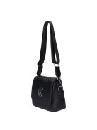 Karen Flora fekete steppelt rostbőr női oldaltáska