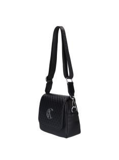 Karen Flora fekete steppelt rostbőr női oldaltáska