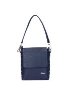Karen Marika kék rostbőr női oldaltáska