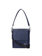 Karen Marika kék rostbőr női oldaltáska