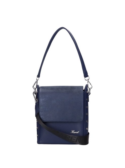 Karen Marika kék rostbőr női oldaltáska