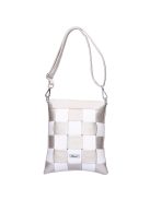 Karen Liz pezsgő-fehér rostbőr női oldaltáska