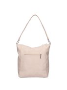 Karen Alice drapp virágos rostbőr női válltáska