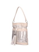 Karen Olka bézs-rose gold rostbőr női válltáska