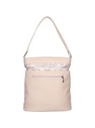 Karen Olka bézs-rose gold rostbőr női válltáska