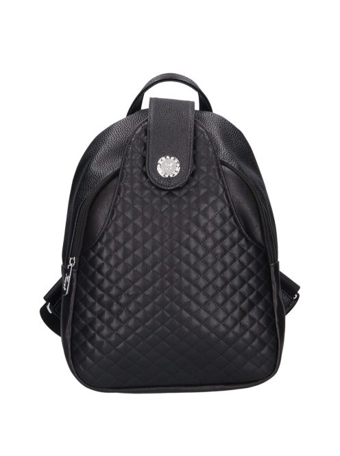 Karen Wincent fekete steppelt rostbőr női hátizsák