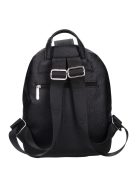 Karen Wincent fekete steppelt rostbőr női hátizsák