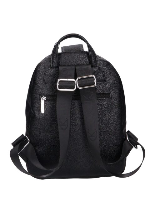 Karen Wincent fekete steppelt rostbőr női hátizsák