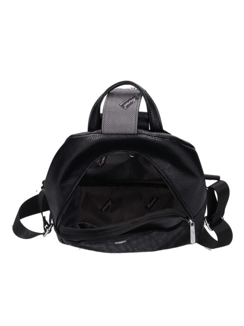 Karen Wincent fekete steppelt rostbőr női hátizsák