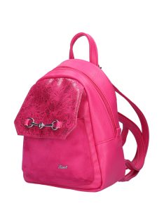   Karen Czarek rózsaszín virágos rostbőr kicsi női hátizsák