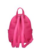 Karen Czarek rózsaszín virágos rostbőr kicsi női hátizsák