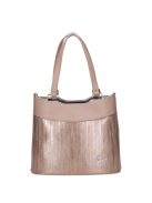 Karen Melanja drapp-rose gold rostbőr női kézitáska