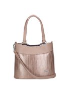 Karen Melanja drapp-rose gold rostbőr női kézitáska