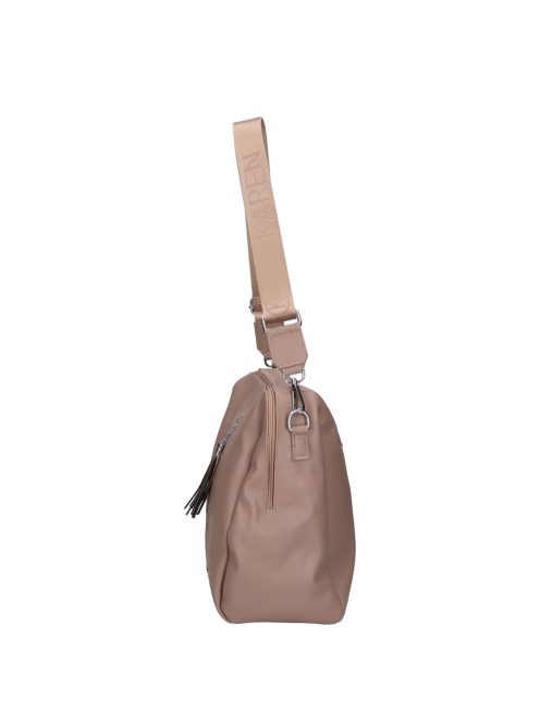 Karen Ce-Afra drapp rostbőr női oldaltáska