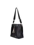 Karen Ce-Afra fekete rostbőr női oldaltáska
