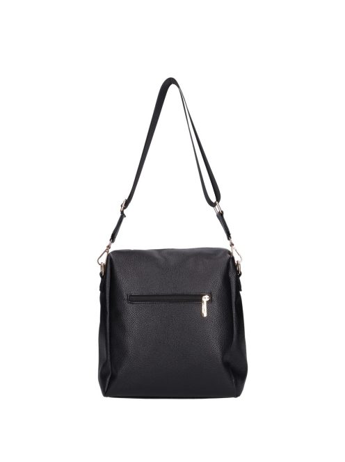 Karen Ce-Afra fekete rostbőr női oldaltáska
