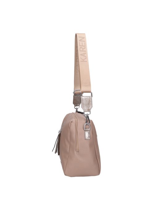 Karen Ce-Afra drapp rostbőr női oldaltáska