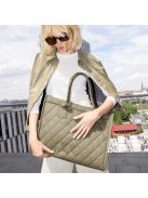 Reisenthel daily shopper zöld steppelt női kézitáska